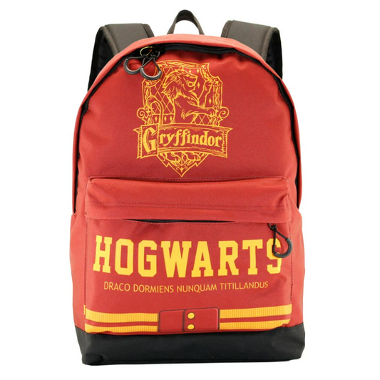 Mochila roja de Harry Potter Gryffindor con escudo y bolsillo frontal - 5