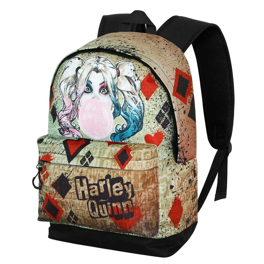 Mochila Harley Quinn Mad Love de DC Comics con estampado de naipes