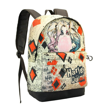 Mochila Harley Quinn Mad Love de DC Comics con estampado de naipes - 2