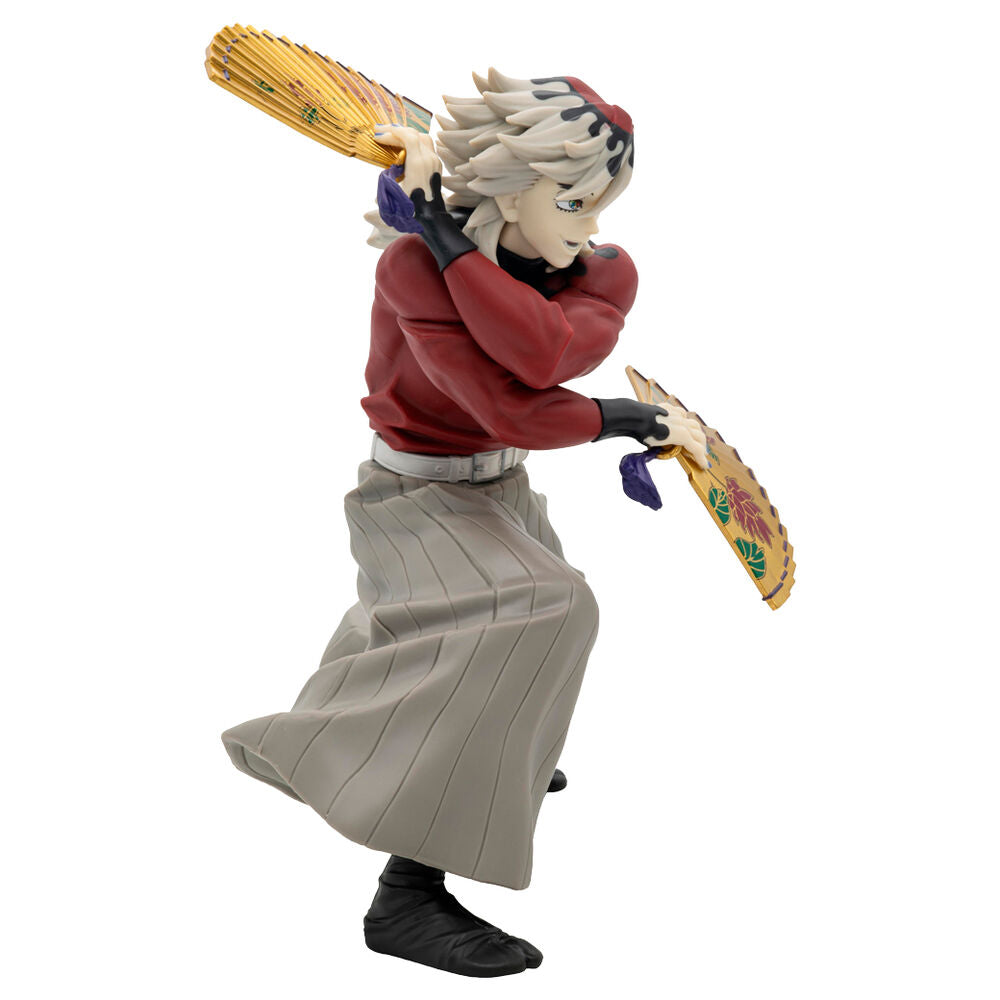 Figura de Doma Vibration Stars de Demon Slayer con dos abanicos dorados - 5