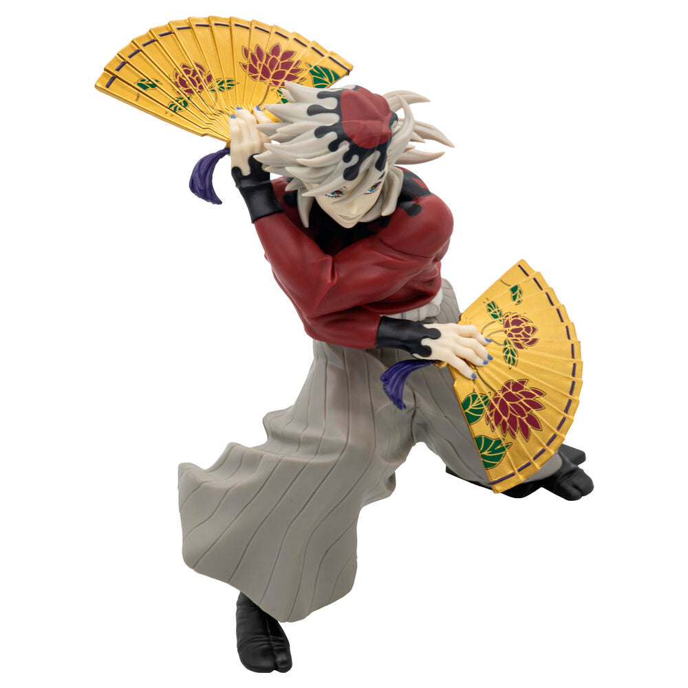 Figura de Doma Vibration Stars de Demon Slayer con dos abanicos dorados - 6