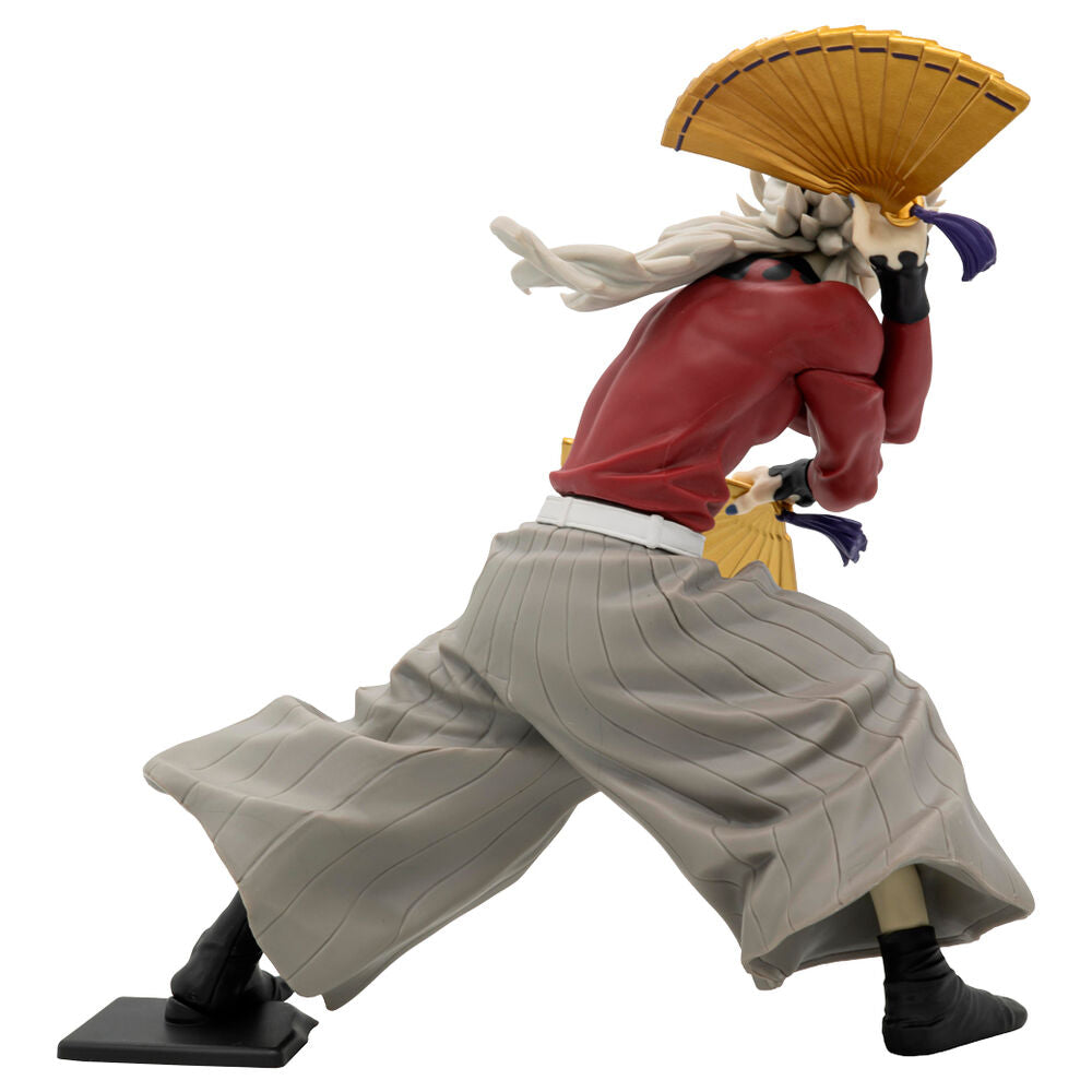 Figura de Doma Vibration Stars de Demon Slayer con dos abanicos dorados - 7