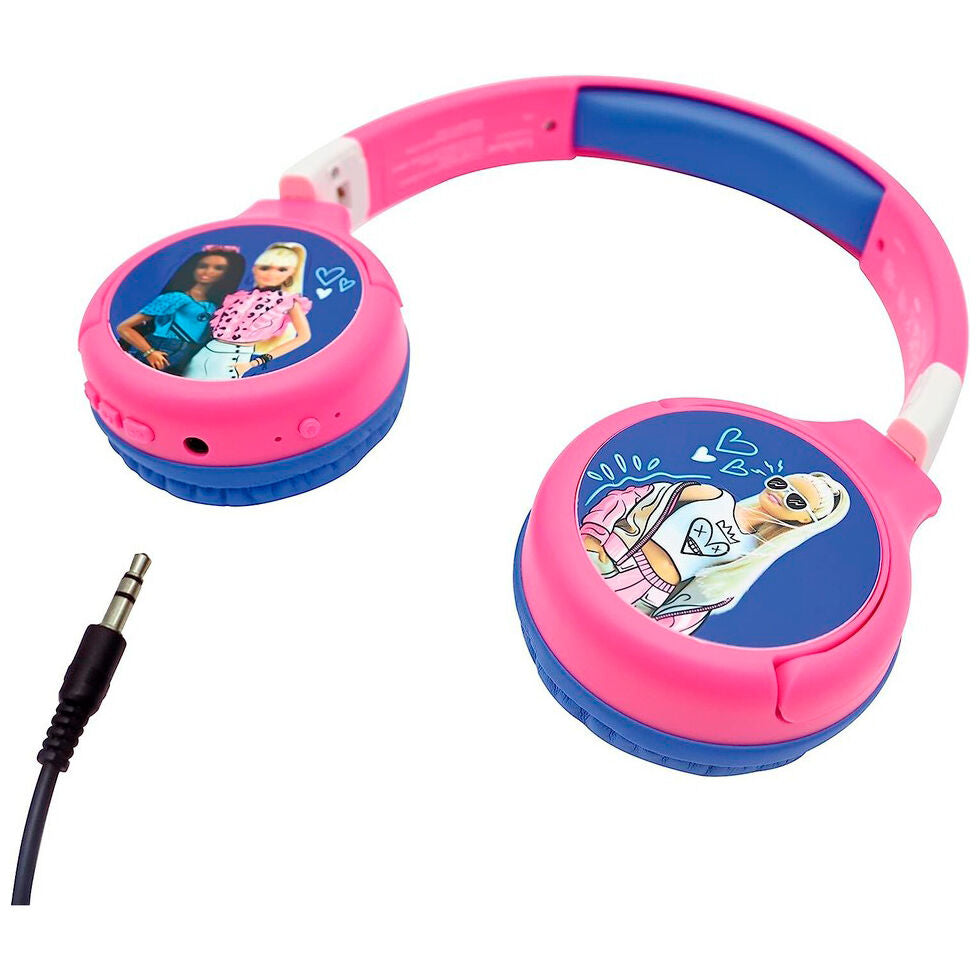 Auriculares plegables Barbie LEXIBOOK en rosa y azul - 4