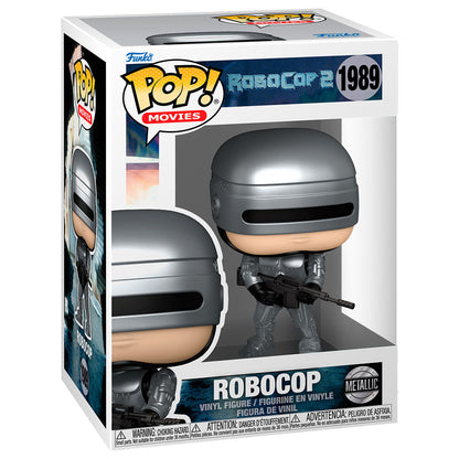 Figura Funko POP! de RoboCop 2 en caja, con armadura plateada - 2