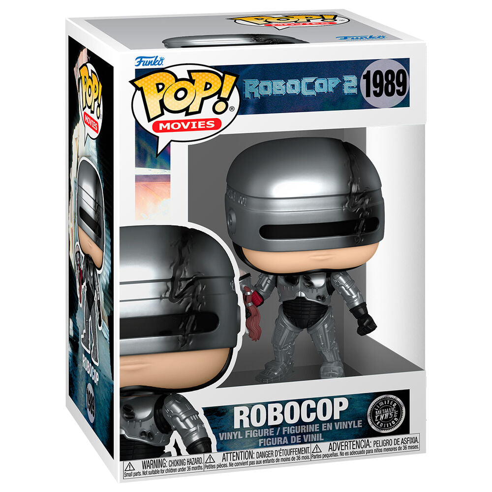 Figura Funko POP! Robocop Chase Metallic de Robocop 2 en caja