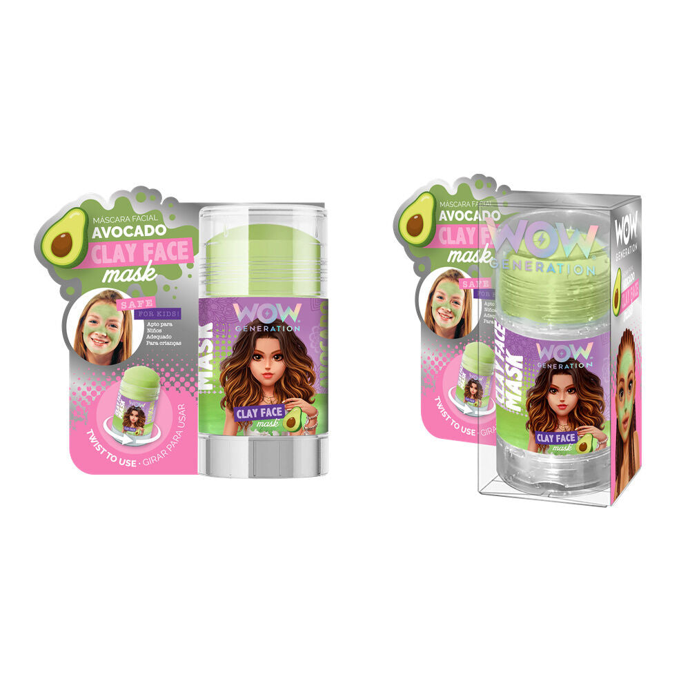 Mascarilla facial de arcilla con aguacate WOW Generation