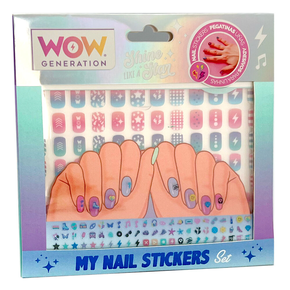 Set WOW GENERATION de pegatinas decorativas para uñas