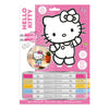 Set para colorear Hello Kitty and Friends con figura, base y cinco rotuladores