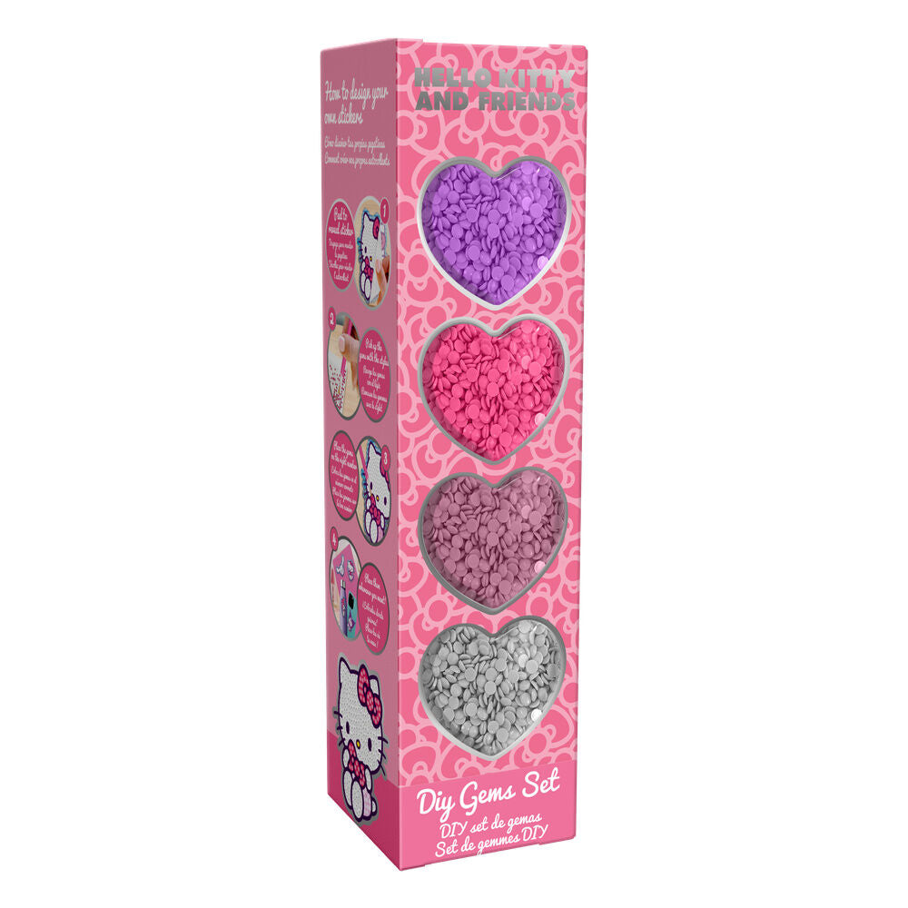 Set DIY de pegatinas con gemas Hello Kitty and Friends