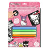 Libreta de colorear Hello Kitty and Friends con seis rotuladores