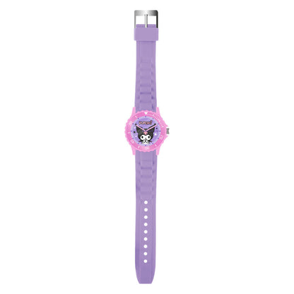 Reloj analógico morado de Kuromi Hello Kitty