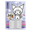 Set para colorear Kuromi con figura y cinco rotuladores