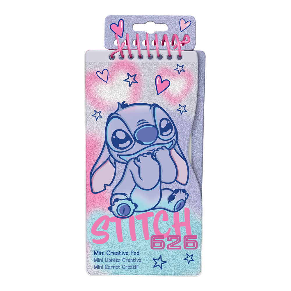 Mini libreta creativa Stitch Disney para colorear