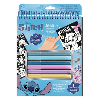 Set de colorear Stitch Disney con libreta, rotuladores y pegatinas