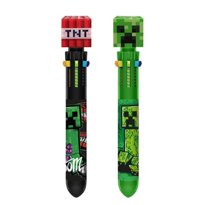 Bolígrafo Minecraft de 10 colores con topper 3D surtido - 2