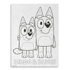 Lienzo para pintar por números de Bluey y Bingo
