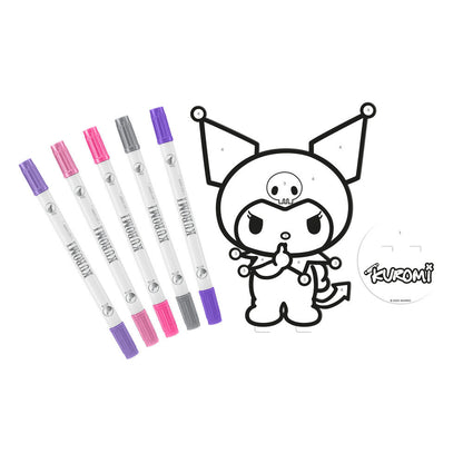 Set para colorear Kuromi con figura y cinco rotuladores - 2