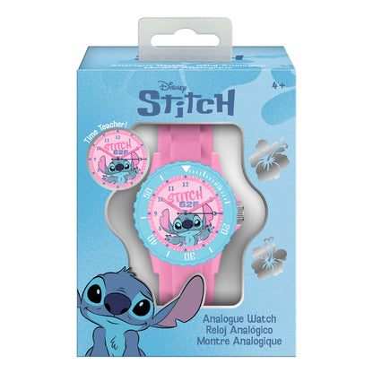 Reloj analógico rosa y azul de Stitch Disney - 2