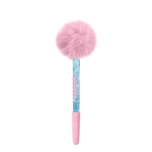Cuaderno squishy de Stitch Disney con bolígrafo de pompón rosa - 2