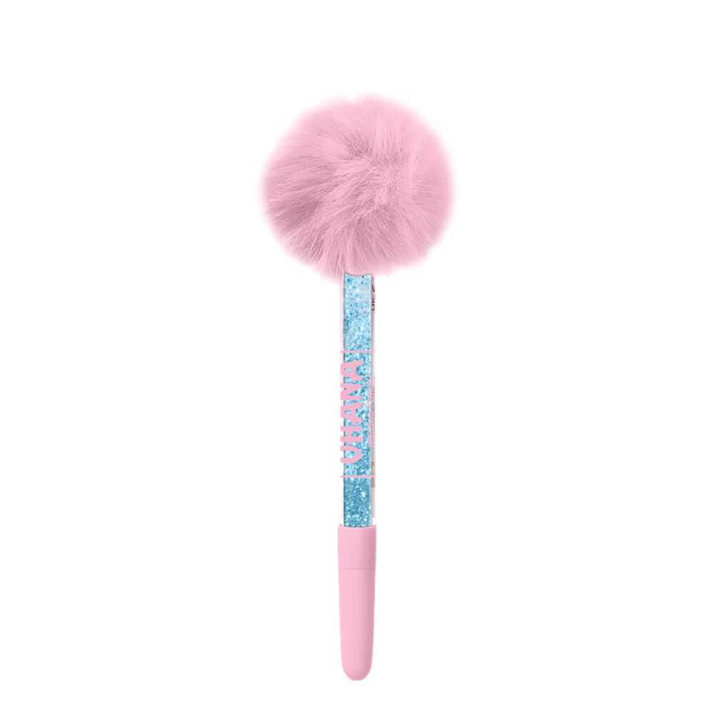 Cuaderno squishy de Stitch Disney con bolígrafo de pompón rosa - 2