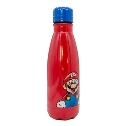Botella roja de acero inoxidable Super Mario Bros con tapón azul - 2