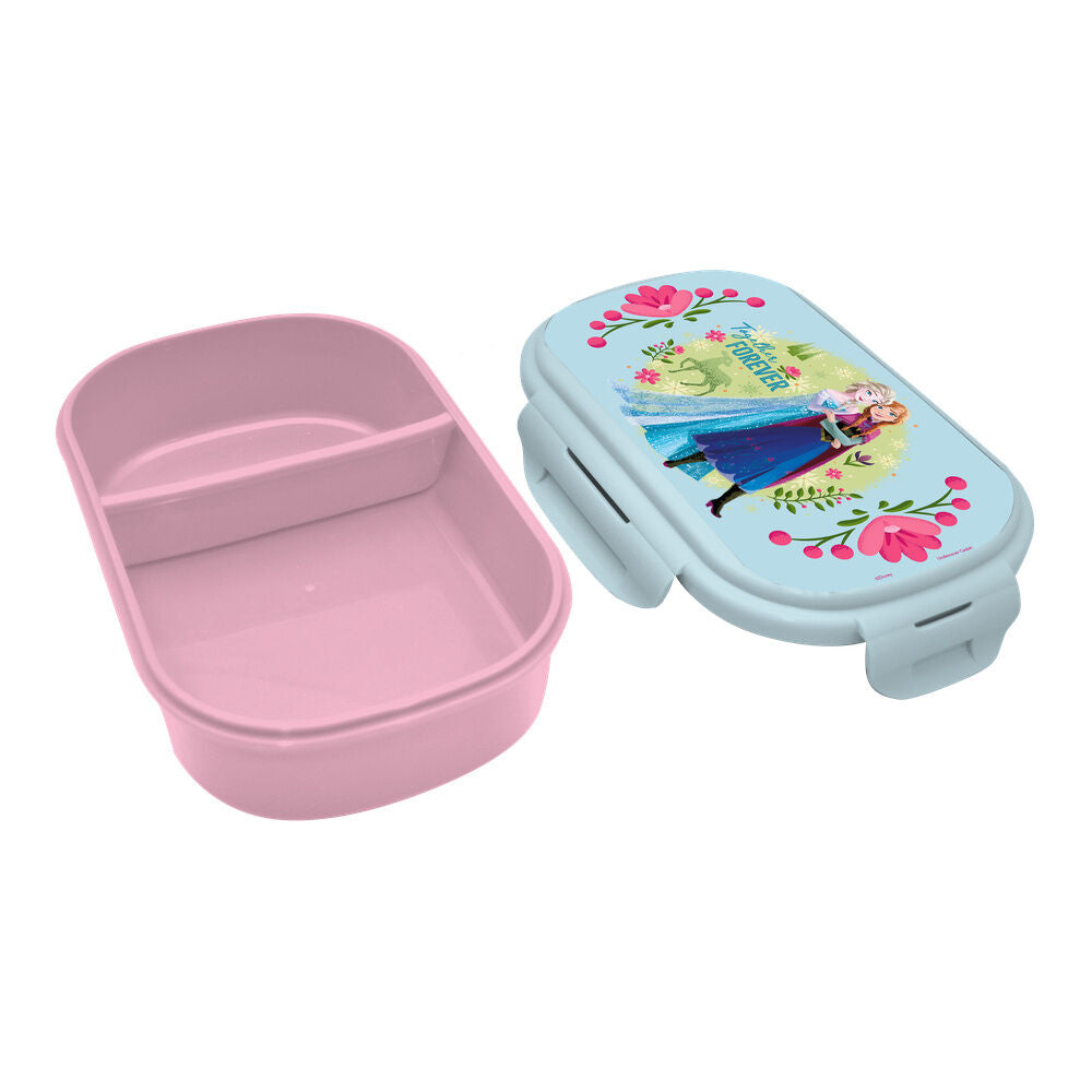 Sandwichera Frozen Disney azul y rosa con Elsa y Anna - 2