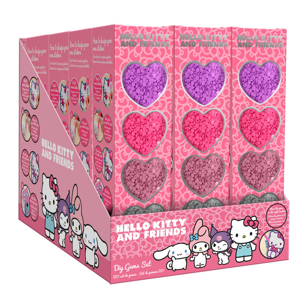 Set DIY de pegatinas con gemas Hello Kitty and Friends - 3