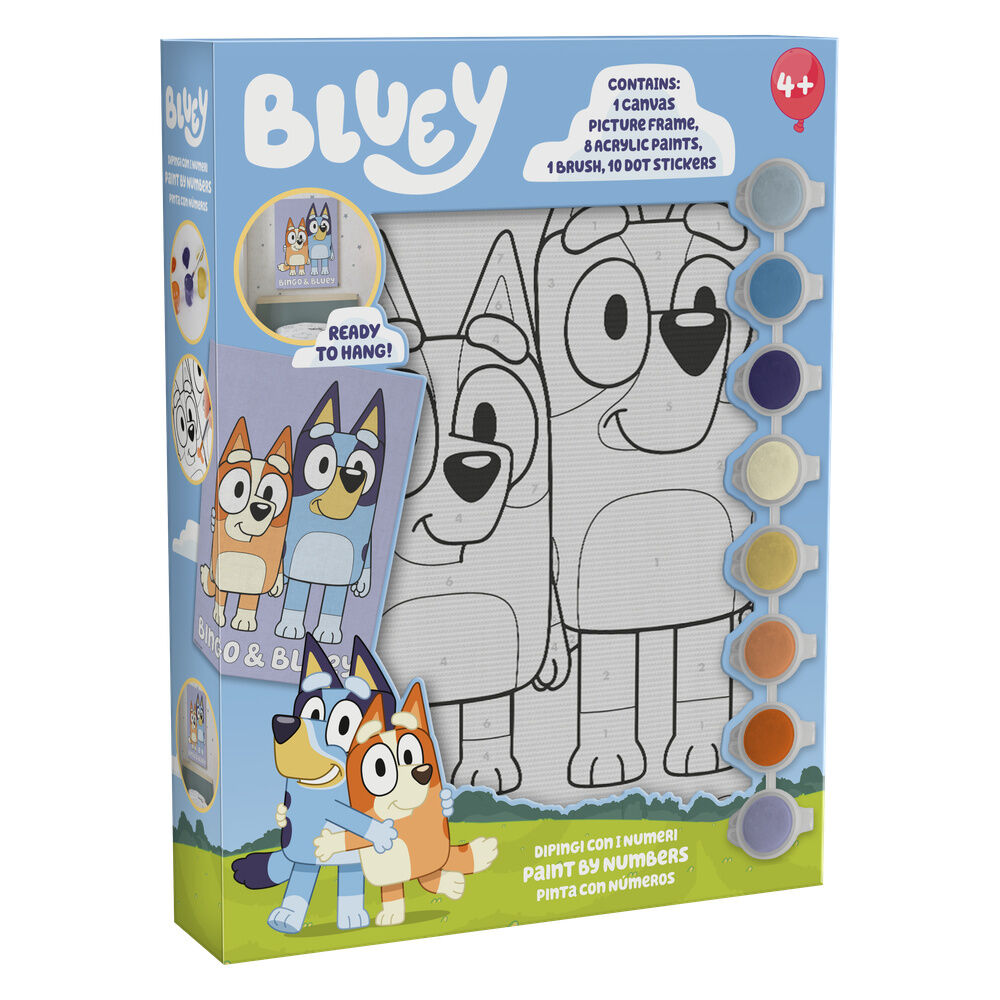 Lienzo para pintar por números de Bluey y Bingo - 3