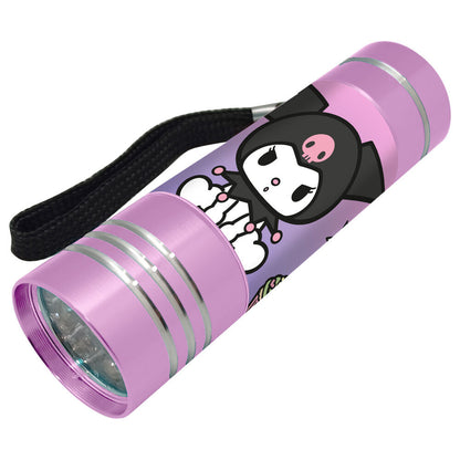 Linterna LED Kuromi de aluminio en colores rosa y morado - 5