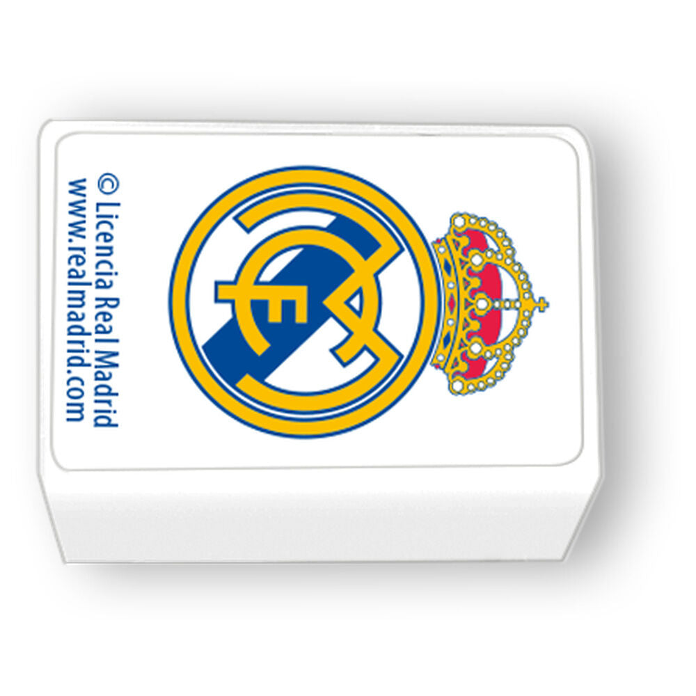Set portatodo de papelería Real Madrid blanco con varios compartimentos - 6