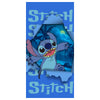 Toalla azul de microfibra Stitch Disney con estampado tropical