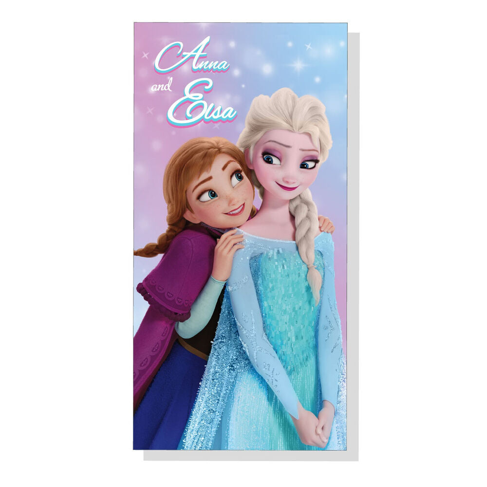 Toalla Frozen Disney de microfibra con Elsa y Anna