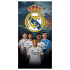 Toalla Real Madrid de microfibra con escudo y jugadores