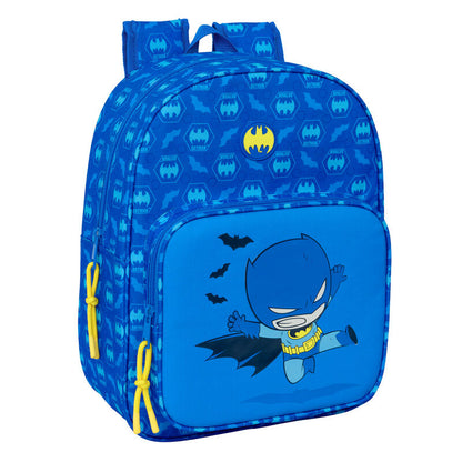 Mochila azul de Batman DC Comics SAFTA con bolsillo frontal