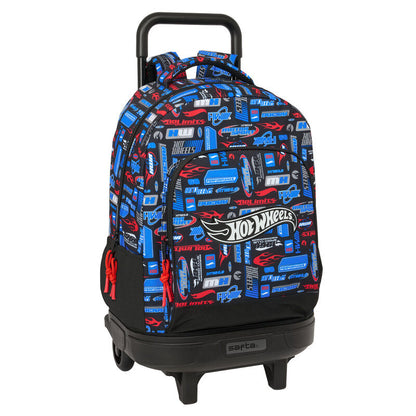 Trolley compacto Hot Wheels SAFTA con mochila extraíble y asa extensible
