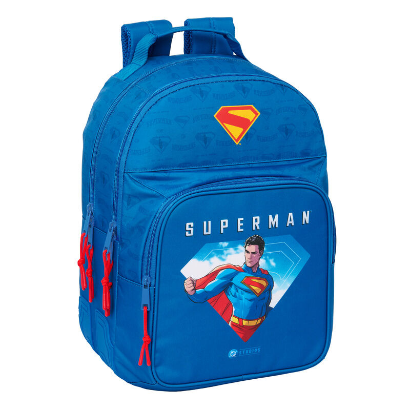 Mochila azul de Superman DC Comics de 42 cm con varios bolsillos