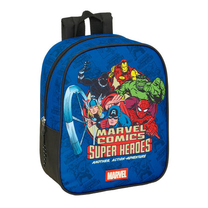 Mochila azul Marvel Avengers con superhéroes