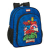 Mochila azul Marvel Avengers con Iron Man, Spider-Man, Hulk y Capitán América
