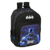 Mochila negra Batman DC Comics de 42 cm con ilustración azul