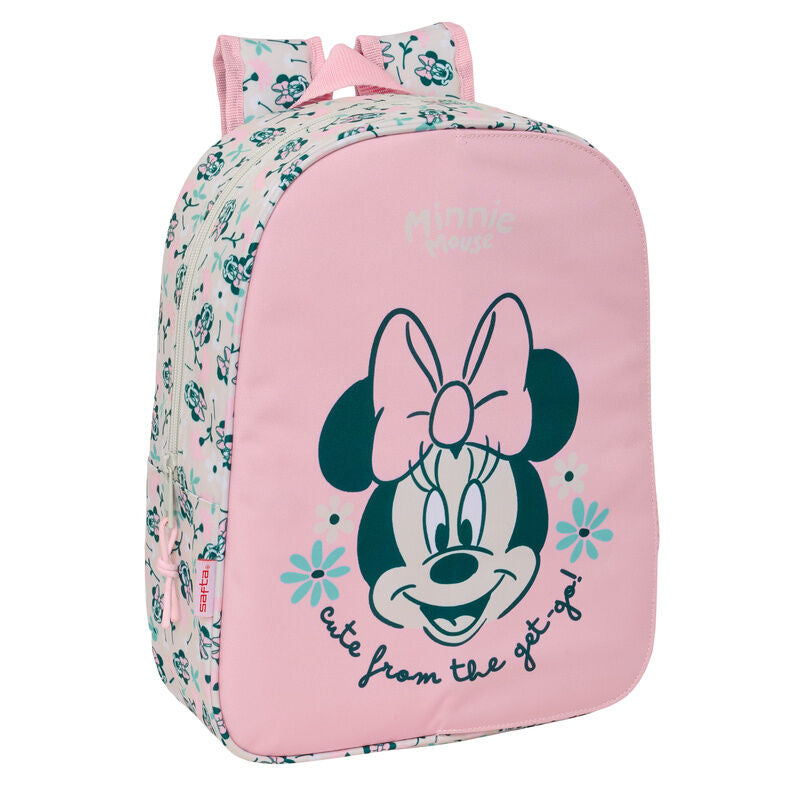 Mochila rosa Minty Minnie Disney con estampado floral