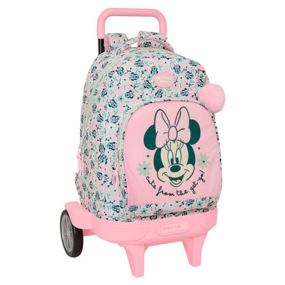 Trolley mochila rosa Minnie Disney Minty con bolsillo frontal