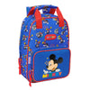 Mochila azul de Mickey Disney con bolsillo frontal