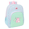 Mochila SAFTA Pembe The Pink Cat azul claro con gato rosa