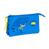 Portatodo triple azul de Batman DC Comics con tres cremalleras