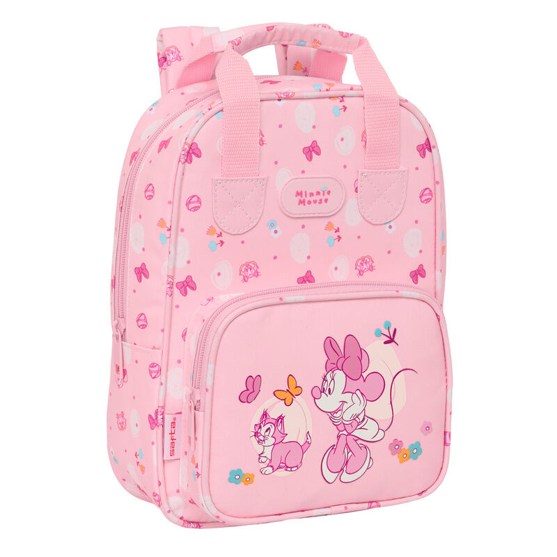 Mochila rosa Baby Minnie Disney con bolsillo frontal