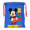 Saco de merienda azul de Mickey Disney con cierre de cordón