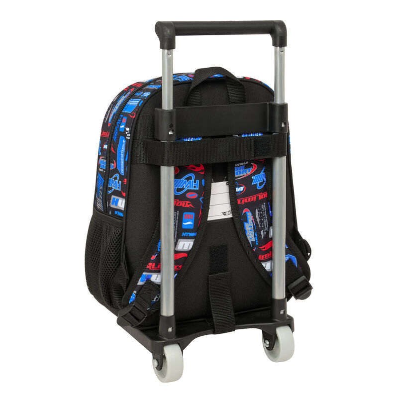 Trolley mochila extraíble Hot Wheels SAFTA negro de 27 cm - 2