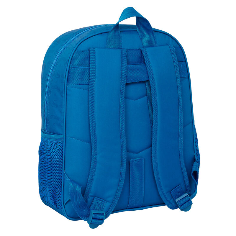Mochila azul de Superman DC Comics con bolsillo frontal y bolsillos laterales - 2