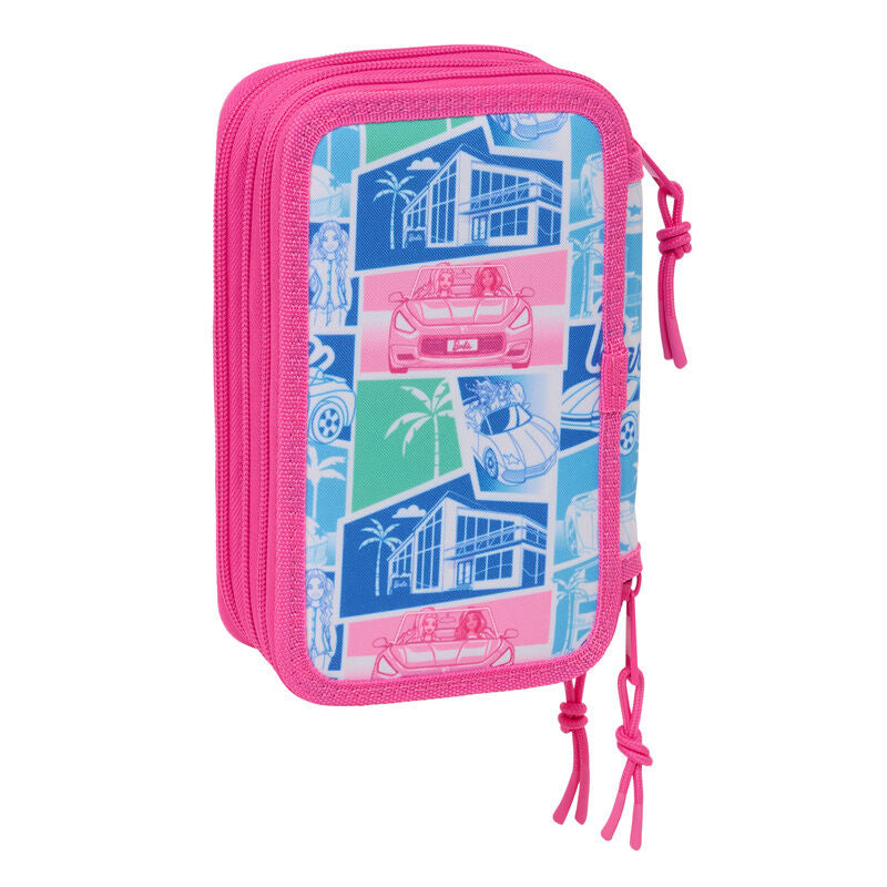 Portatodo triple rosa Good Day Barbie con tres compartimentos - 2