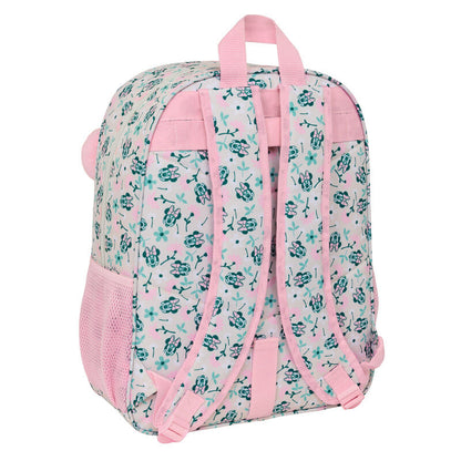 Mochila Minty de Minnie Disney con estampado floral y bolsillo frontal rosa - 2